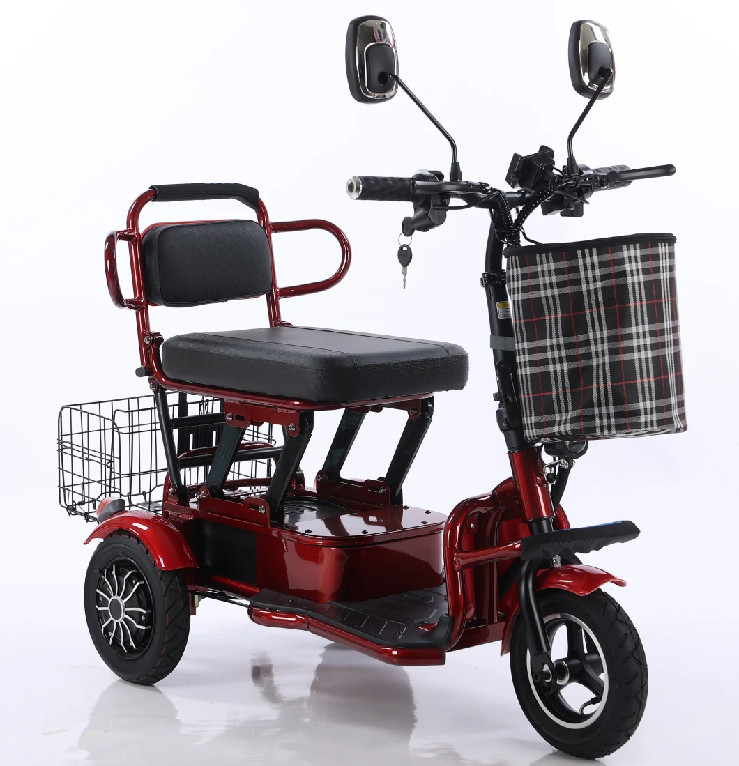 Hot Selling Electric Tricycle Folding Old-Fashioned Scooter Small Portable Tricycle Scooter for The Disabled